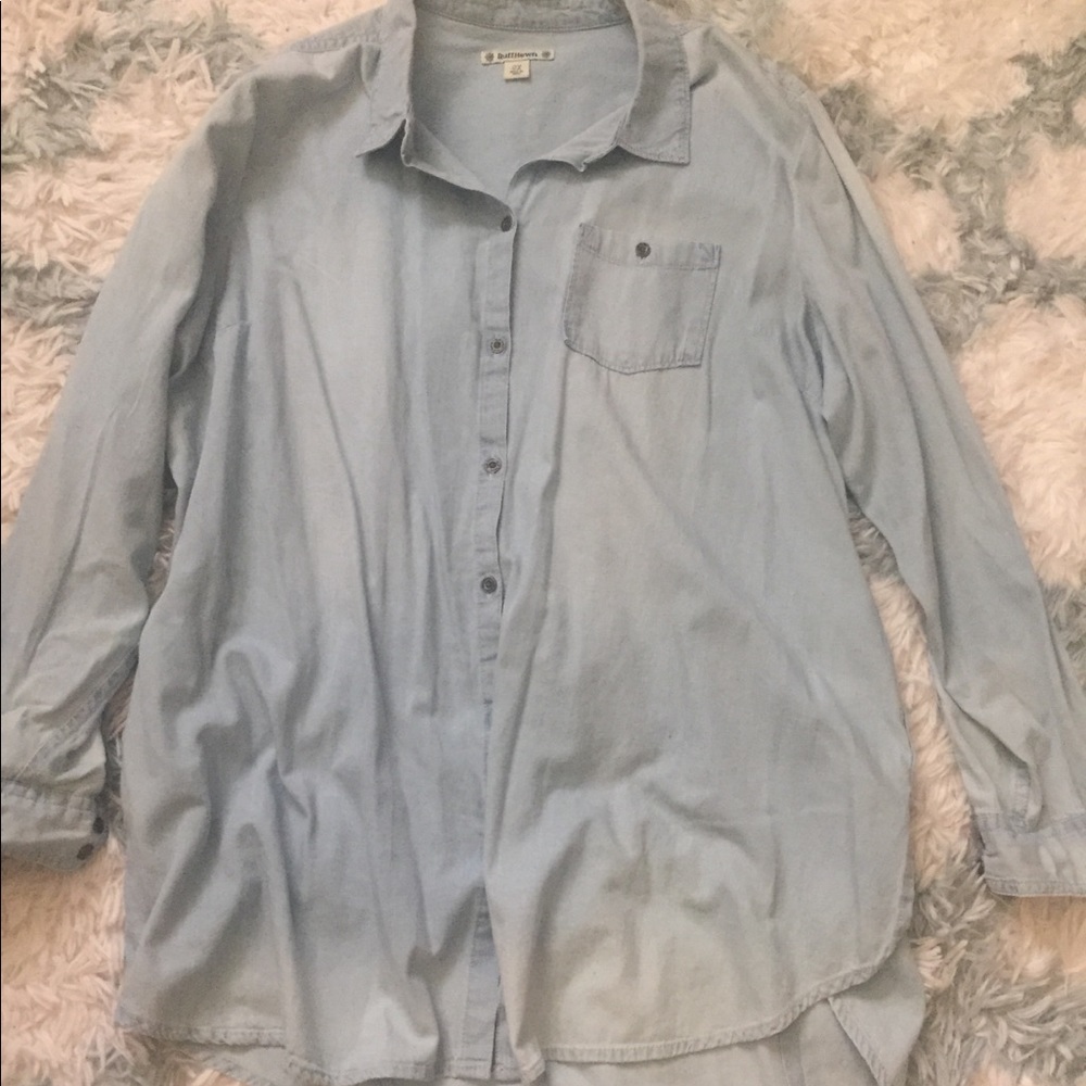 Denim Tunic Top